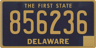 DE license plate 856236