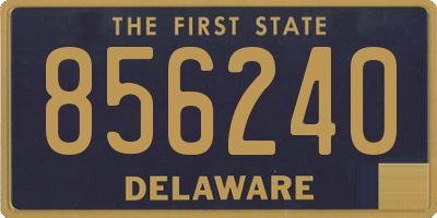 DE license plate 856240