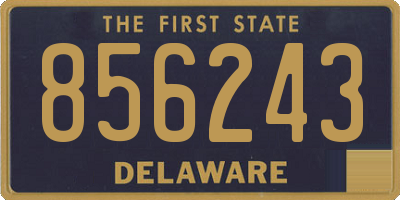 DE license plate 856243