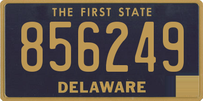 DE license plate 856249