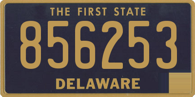 DE license plate 856253