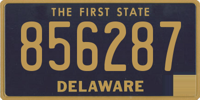 DE license plate 856287