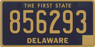 DE license plate 856293