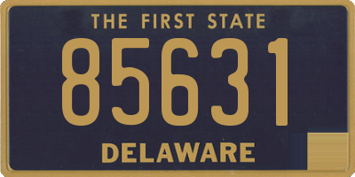 DE license plate 85631