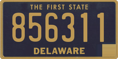 DE license plate 856311