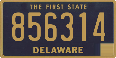 DE license plate 856314