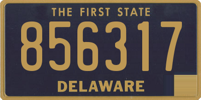 DE license plate 856317