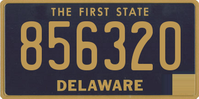 DE license plate 856320