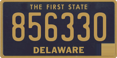 DE license plate 856330