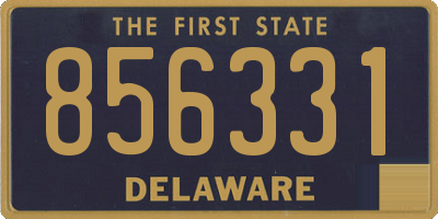 DE license plate 856331