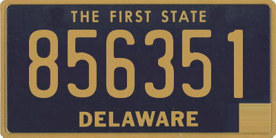 DE license plate 856351