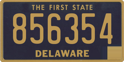 DE license plate 856354