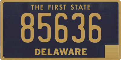 DE license plate 85636