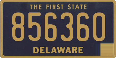 DE license plate 856360