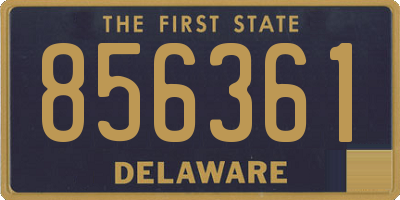 DE license plate 856361