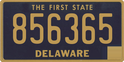DE license plate 856365