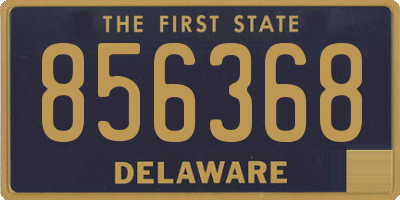 DE license plate 856368