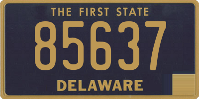 DE license plate 85637