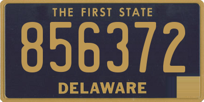 DE license plate 856372