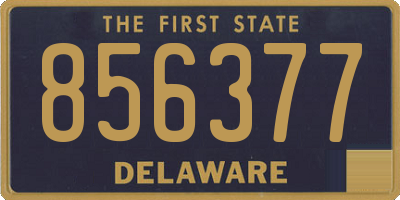 DE license plate 856377