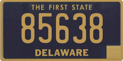 DE license plate 85638