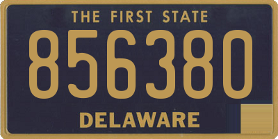 DE license plate 856380