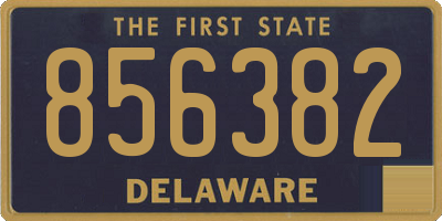DE license plate 856382