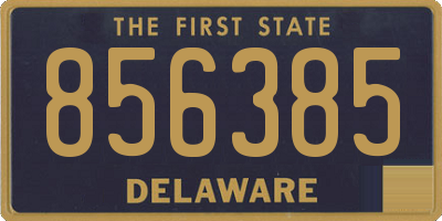 DE license plate 856385