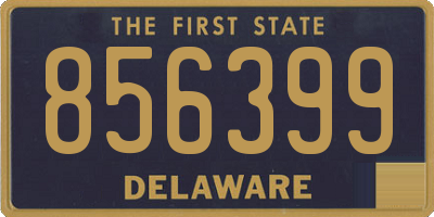 DE license plate 856399