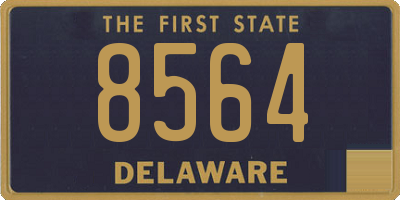 DE license plate 8564
