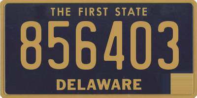 DE license plate 856403