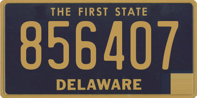 DE license plate 856407
