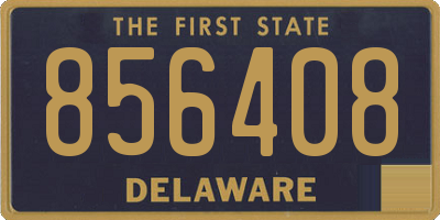 DE license plate 856408