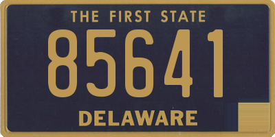 DE license plate 85641