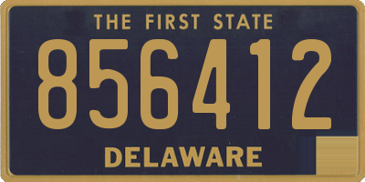 DE license plate 856412