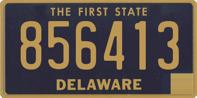 DE license plate 856413