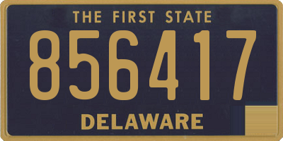 DE license plate 856417