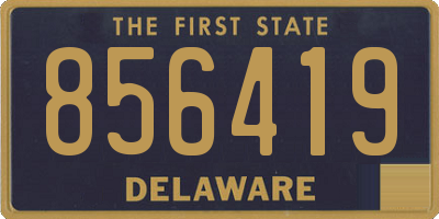 DE license plate 856419