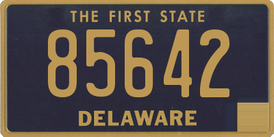 DE license plate 85642