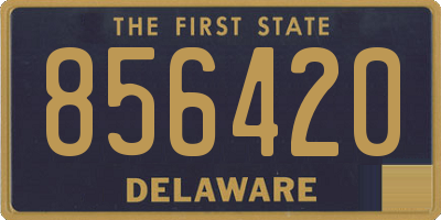 DE license plate 856420