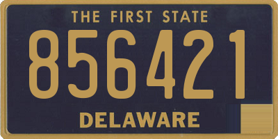 DE license plate 856421