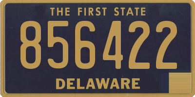 DE license plate 856422