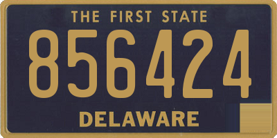 DE license plate 856424