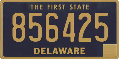 DE license plate 856425