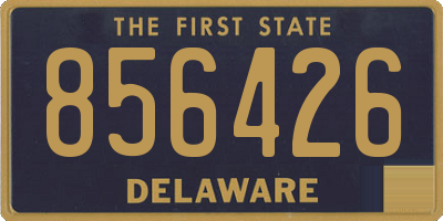 DE license plate 856426