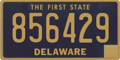 DE license plate 856429
