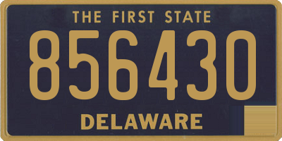 DE license plate 856430