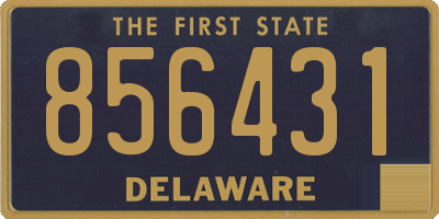 DE license plate 856431