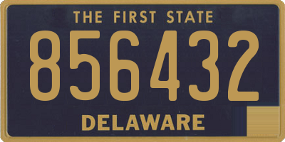 DE license plate 856432