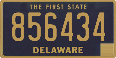 DE license plate 856434